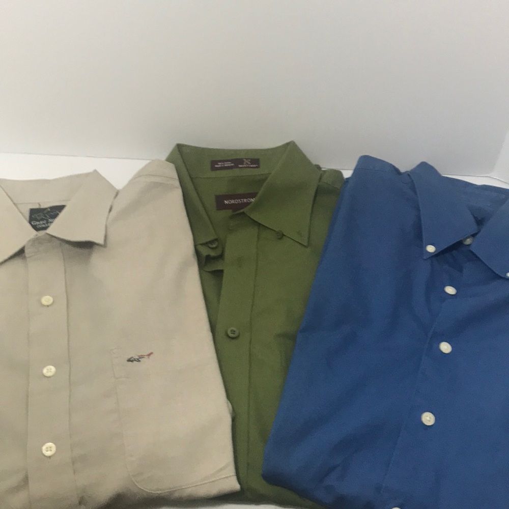 Men’s long sleeves dress shirts bundle